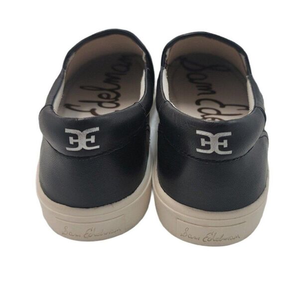 Sam Edelman Bulldog Sneakers Puppy Dog Black Slip On Sneakers Art Shoes New - Picture 5 of 11